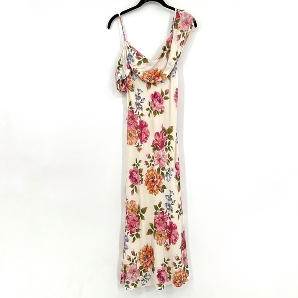 REFORMATION Reya Dress Final sale Help Giverny Rose Garden Floral Prink Midi - Picture 2 of 9